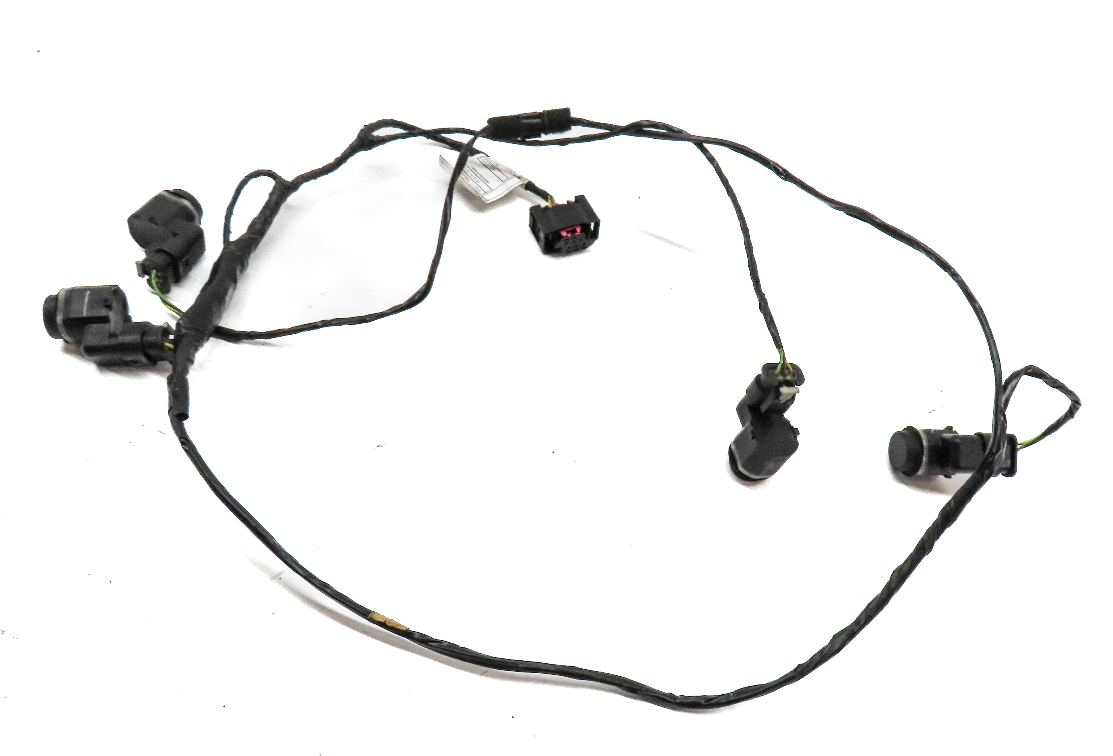 14 BMW X3 F25 REAR PARK ASSIST PDC DISTANCE CONTROL SENSOR SET/4 w/ WIRE HARNESS — exact item pictured